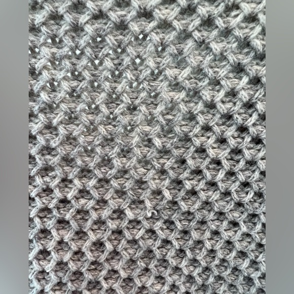 Eileen Fisher Darkpearl Supersoft Yak Merino Wool Honeycomb Sweater - Picture 13 of 16